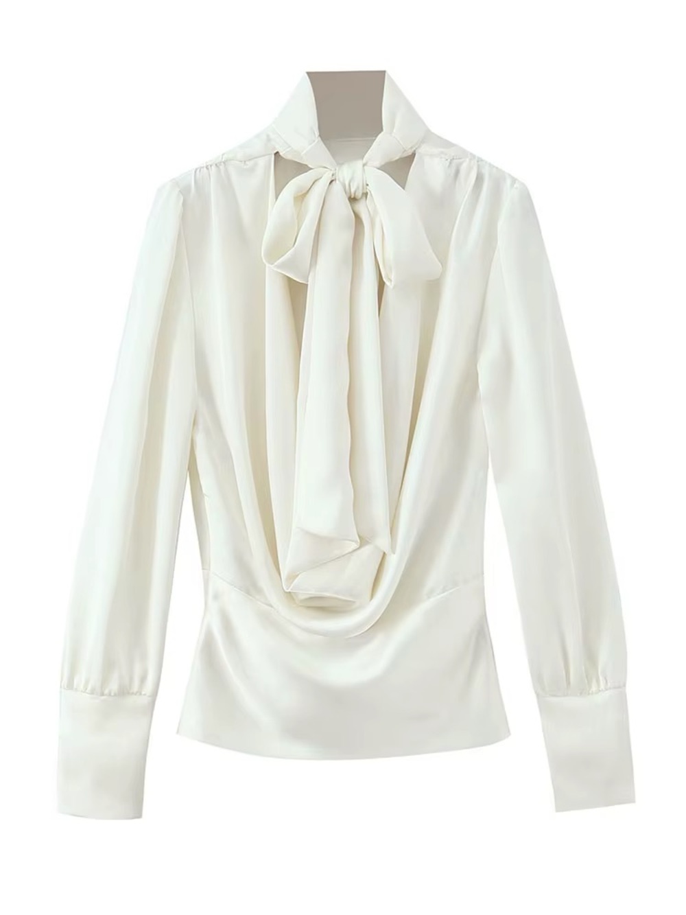 Jennifer Lopez  Tie-Neck Blouse